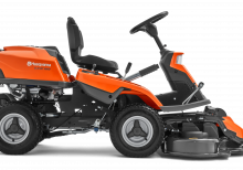 oranžš raideris husqvarna no sāna skata