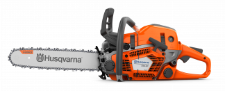 Oranžs Husqvarna motorzāģis, 550xp modelis