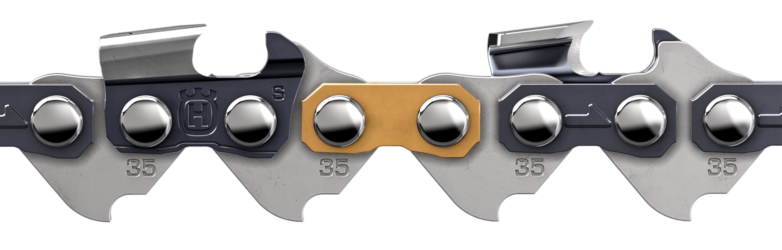 Ķēde S35G Jaunā Husqvarna S35G ķēde no sāniem