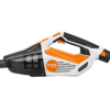 Putekļu sūcējs ar akumulators STIHL SEA 20 uz balta fona no sāniem