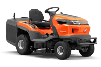 Groza traktors Husqvarna TC220T no priekšpuses labā sāna