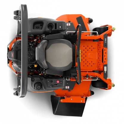 Oranžs Husqvarna, Nulles pagrieziena zāles pļāvējs - raideris, modelis ''Z448'', skats no augšas